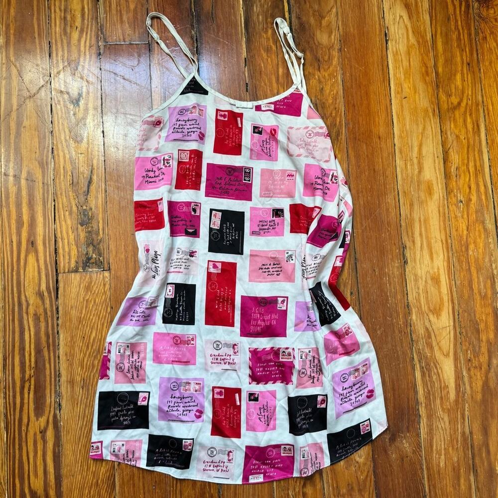 Kate spade postcard print slip dress